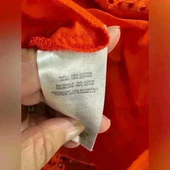 NWT J.CREW EYELET DRESS 100% COTTON - Picture 6 of 6